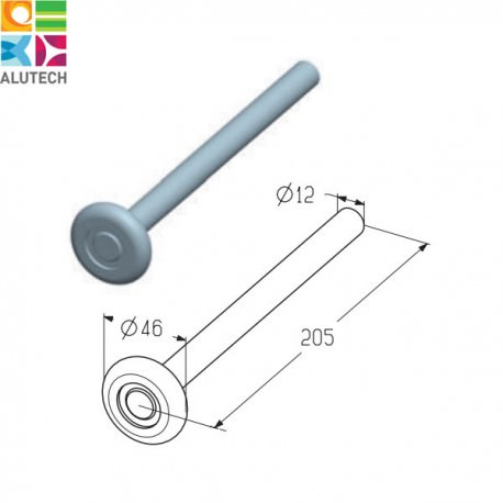 401920400 R-205-12-G Alutech Ролик ходовой (шт.)