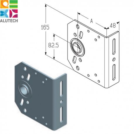 403430200 IB-86 Alutech Кронштейн промежуточный (шт.)