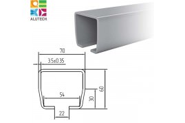 SG.01.001 Alutech Шина направлющая, L-6000 (оцинкованная) (шт)