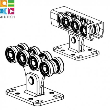 SGN.01.150 Alutech Опора роликовая (стальные ролики) для ворот до 450 кг. (шт)