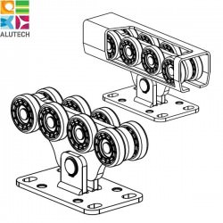 SGN.02.100 Alutech Опора роликовая (полимерные ролики), для ворот до 500 кг. Light (шт)