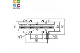 SGN.02.100 Alutech Опора роликовая (полимерные ролики), для ворот до 500 кг. Light (шт)