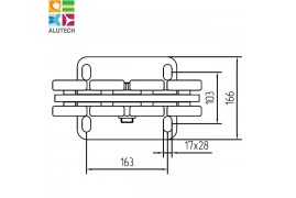 SGN.02.140 Alutech Опора роликовая (полимерные ролики), для ворот до 500 кг. Light (шт)