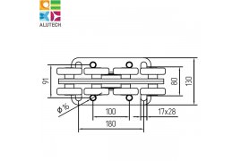 SGN.02.150 Alutech Опора роликовая (стальные ролики), для ворот до 700 кг. (шт)