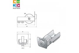 SG.02.300 Alutech Ролик концевой для шины SG.02.002, SG.02.001 (шт)