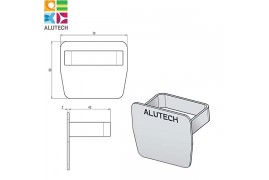 SG.01.600 Alutech Заглушка для направляющей шины SG.01.002, SG.01.001 (шт)