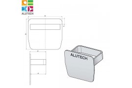 SG.02.600 Alutech Заглушка для направляющей шины SG.02.002, SG.02.001 (шт)