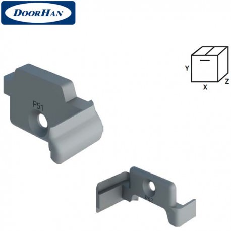 P52 DOORHAN Заглушка верхняя, Ц-профиля, проем справа (шт.)