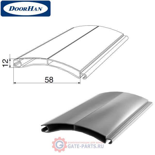 RHE58M08 DoorHan Профиль экструдированный RHE58M08 серебристый (п/м)