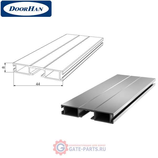 RA45EN10 DoorHan Профиль концевой RA45EN10 темный орех (п/м)