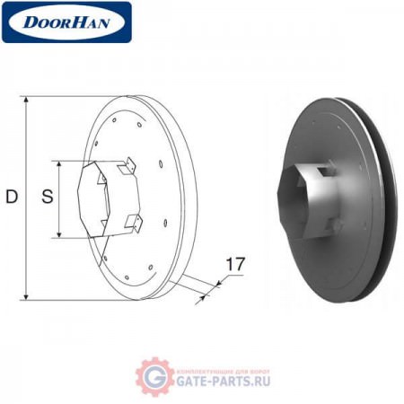 S190 DoorHan Шкив S190 (стальной)
