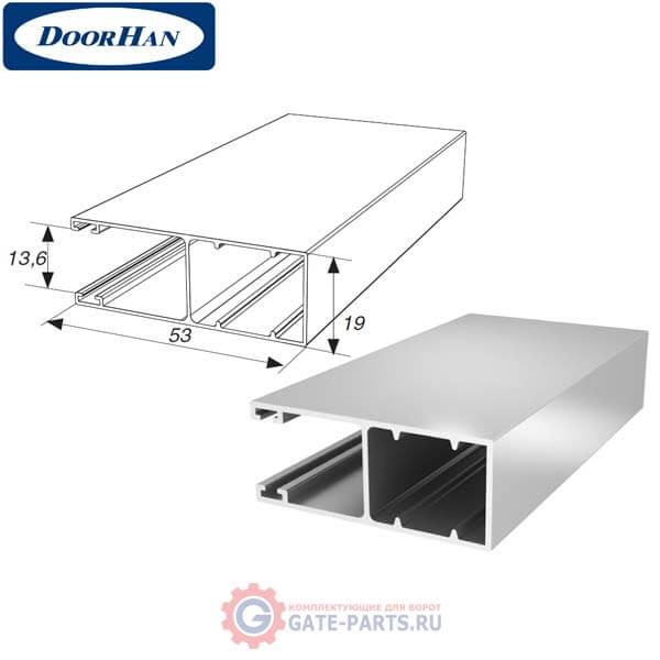 RG53BN02 DoorHan Направляющий профиль RG53BN02 коричневый (п/м)