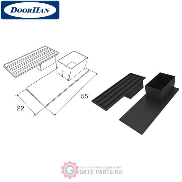 PB5302 DoorHan Заглушка для направляющего профиля PB5302 коричневая