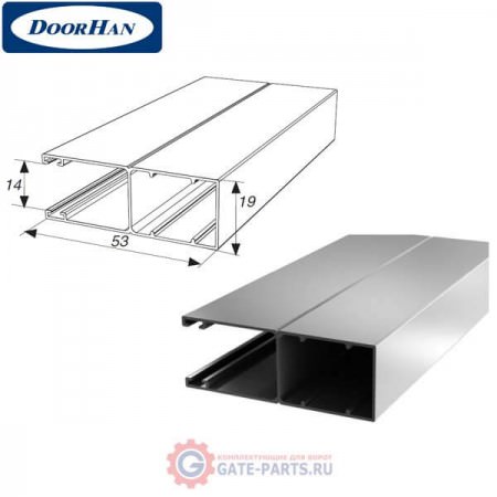 RG53M09 Doorhan Направляющий профиль RG53M (п/м)