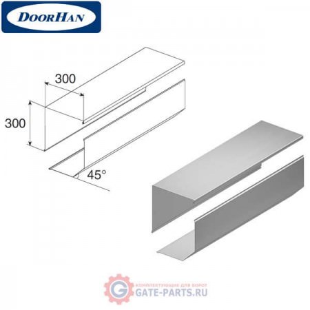 RB30005 DoorHan Короб защитный RB30005 зеленый (п/м)