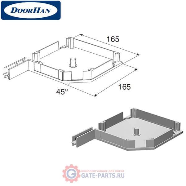 RK16502 DoorHan Крышка боковая RK16502 коричневая (пара)