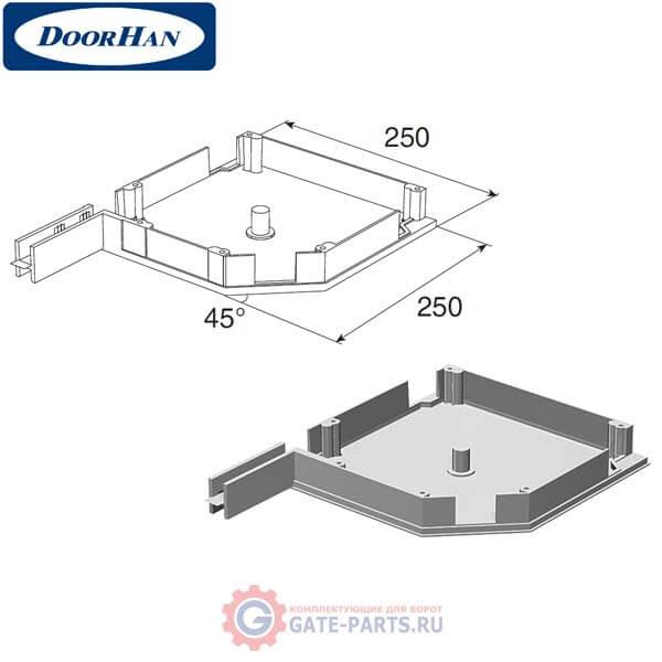 RK20501 DoorHan Крышка боковая RK20501 белая (пара)