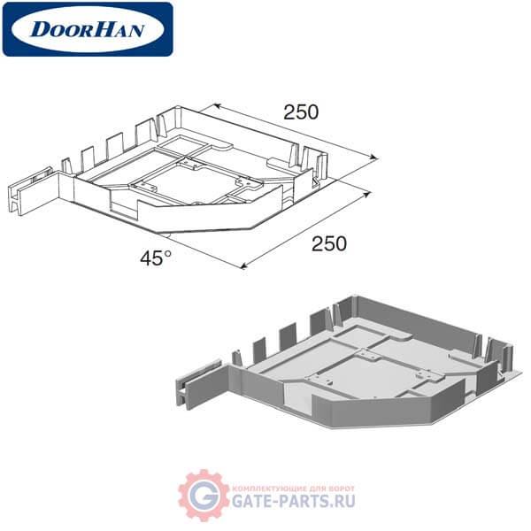 RK25002 DoorHan Крышка боковая RK25002 коричневая (пара)