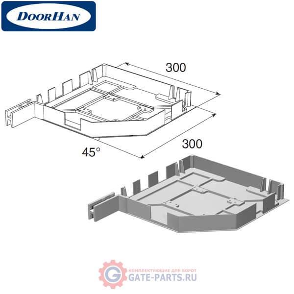 RK30001 DoorHan Крышка боковая RK30001 белая (пара)