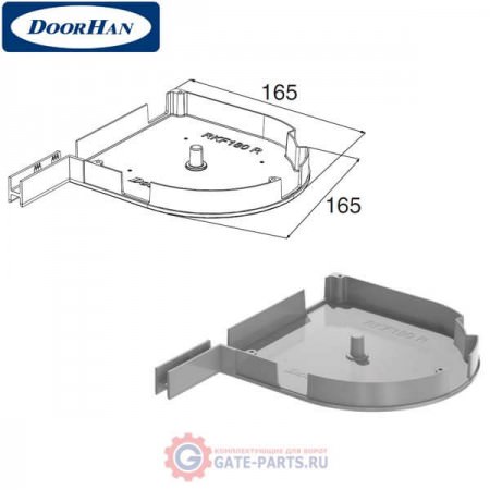 RKF16501 DoorHan Крышка боковая RKF16501 белая (пара)