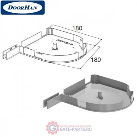 RKF18002 DoorHan Крышка боковая RKF18002 коричневая (пара)