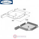 RK15008 DoorHan Крышка боковая RK15008 серебристая (пара)