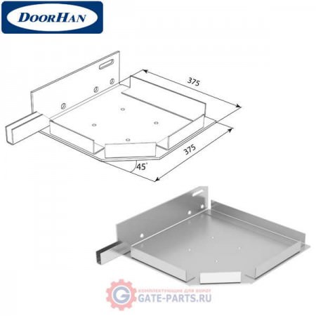 RK37501 DoorHan Крышка боковая RK37501 белая (пара)