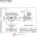 005 РОЛТЭК Опора роликовая с боковым креплением ЭКО (шт.)