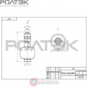 041 РОЛТЭК Ролик резиновый с набором крепежа «стандарт» (шт.)