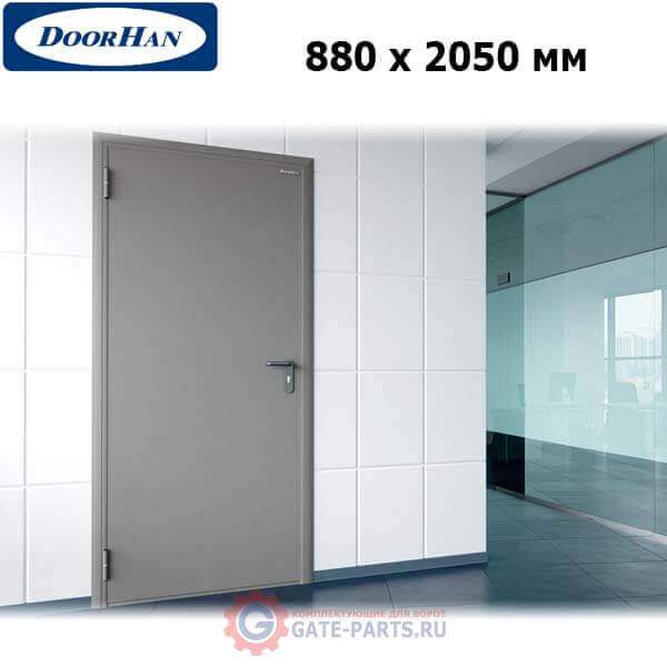 DTG/880/2050/7035/L/N Doorhan Дверь техническая 880х2050 одностворчатая, глухая, левая (шт.)