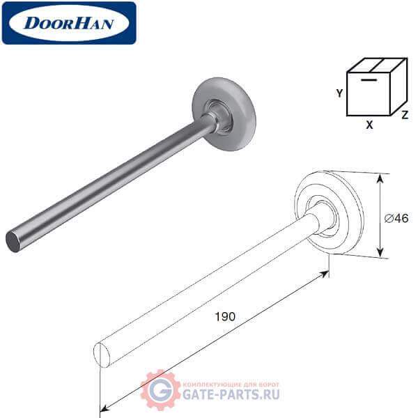25011N DOORHAN Ролик из оцинкованной стали 190 мм (шт.)