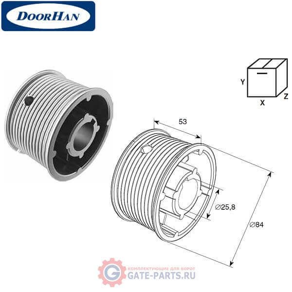 DH11021 DoorHan Барабан М076, H30 для низкого подъема (пара)