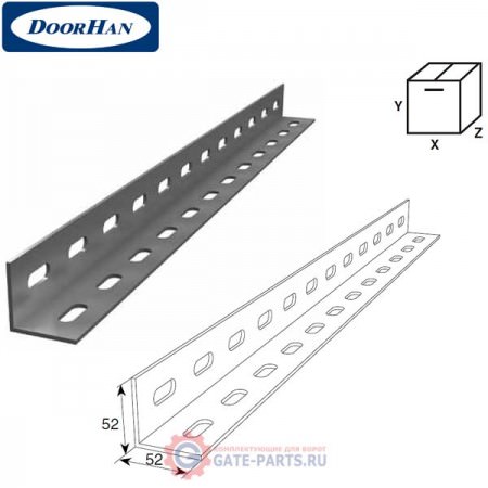 24607/M DOORHAN Установочный профиль (50х50х2 мм) (п/м)