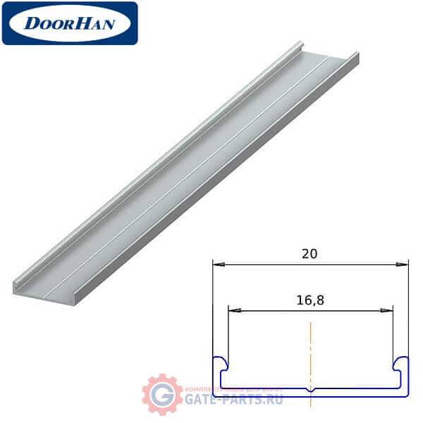 DHOP-160/M DOORHAN Профиль алюминиевый DHOP-16 Основание декоративной накладки металлик муар (п/м)