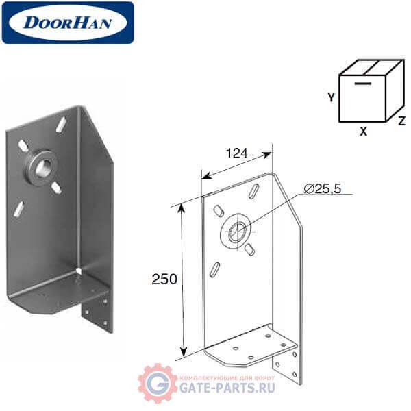 DH13013 DoorHan Кронштейн опорный правый 180мм для выносного вала