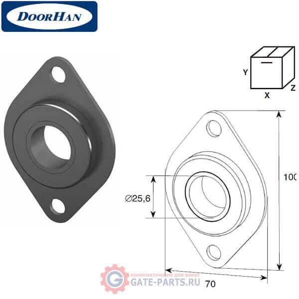 DH-OKT74 DoorHan Пластина концевая с подшипником 1"