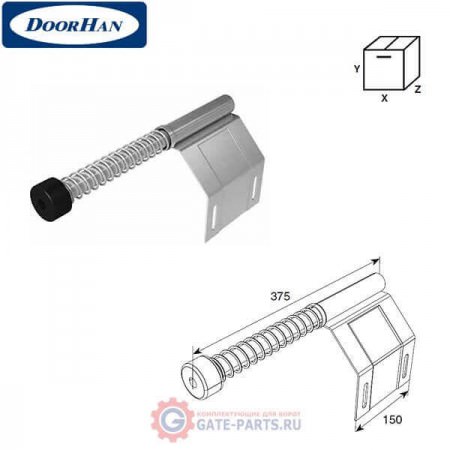25026 DoorHan Пружинный амортизатор укороченный (пара)