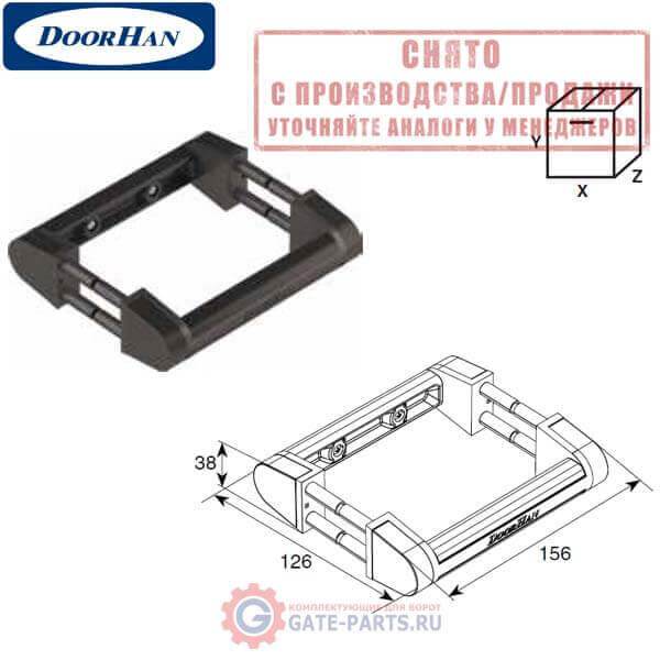 R010 DoorHan Ручка алюминиевая хромированная глянцевая