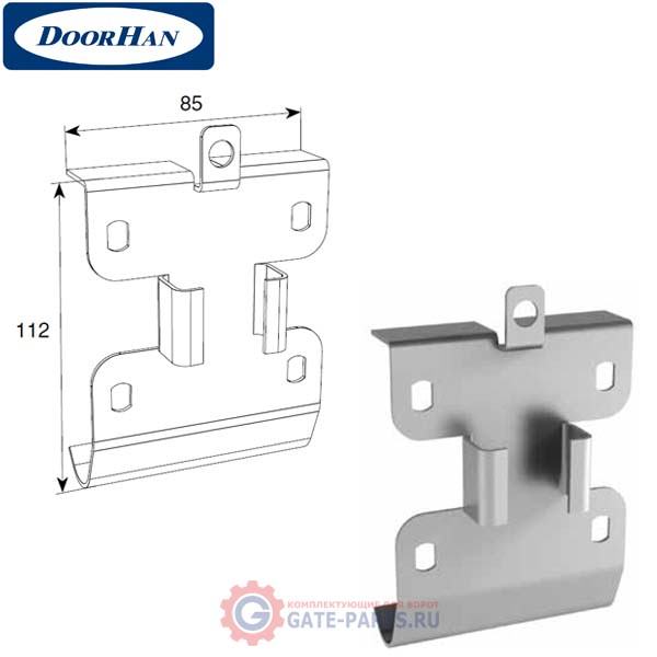 DH24610 DoorHan Кронштейн крепления горизонтальных направляющих универсальный L-500мм