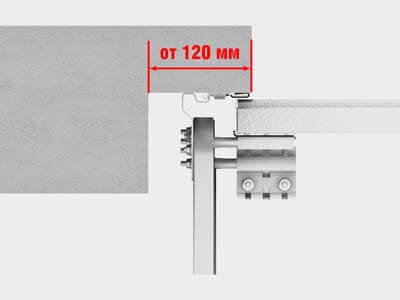 Накладной монтаж на проем. Гаражные секционные ворота RSD02SLP.